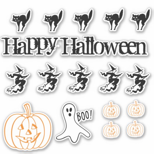 Vinylsticker - Halloween Theme 1 Sticker (Voorkant)
