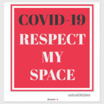 VinylSticker knippen - COVID-19 Mijn ruimte respec