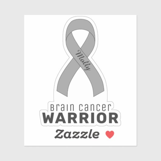 VinylSticker met brainkanker Sticker (Vel)