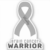 VinylSticker met brainkanker Sticker (Voorkant)