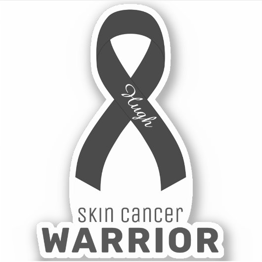 VinylSticker met huidkanker Sticker (Voorkant)