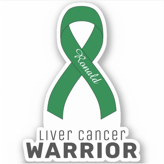 VinylSticker met leverkanker Sticker (Voorkant)