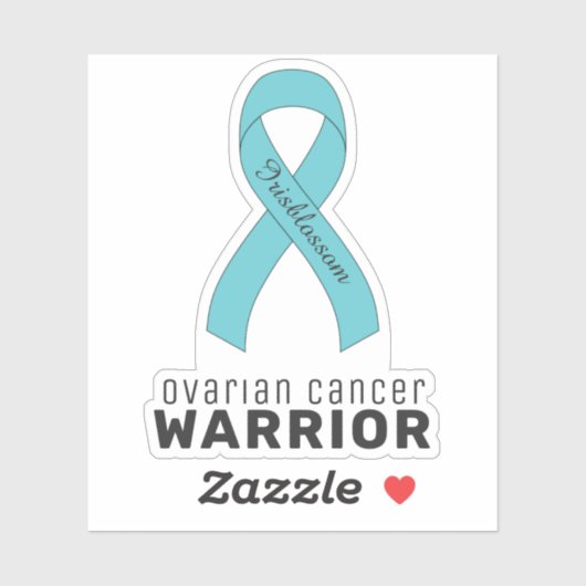 VinylSticker met ovariumkanker Sticker (Vel)