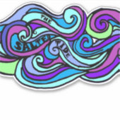 VinylSticker, op maat gesneden, gezouten Sticker (Voorkant)