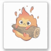 VinylSticker op maat gesneden (ghibli-teken) Sticker (Voorkant)