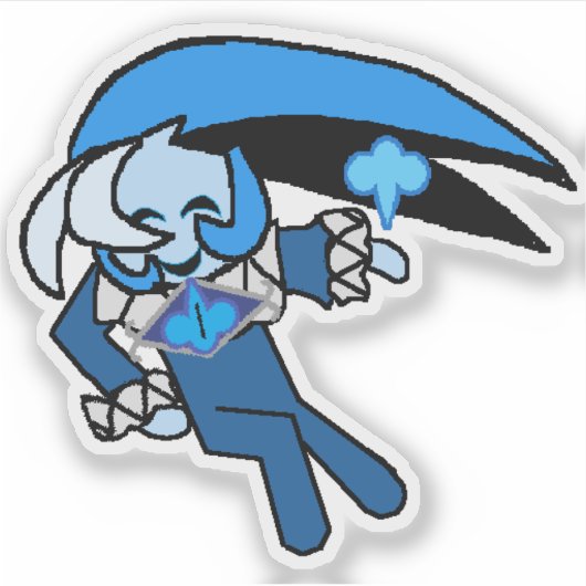 Vinylsticker op maat gesneden sticker (Voorkant)