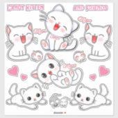 Vinylsticker op maat gesneden sticker (Vel)