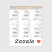 Vinylsticker op maat gesneden sticker (Vel)