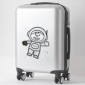 Vinylsticker op maat gesneden sticker (Koffer)