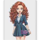 Vinylsticker op maat gesneden sticker (Voorkant)