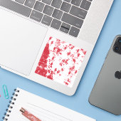 Vinylsticker op maat gesneden sticker (Laptop met iPhone)