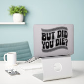 Vinylsticker op maat gesneden sticker (Laptop op bureau)