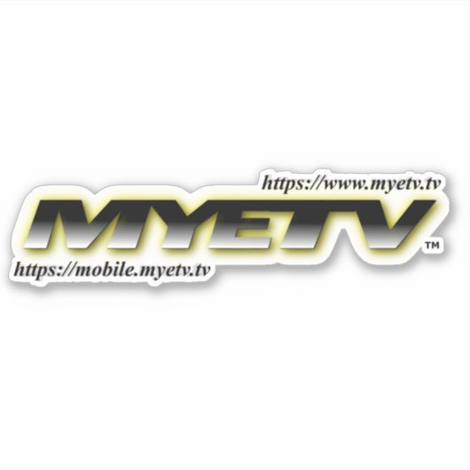 Vinylsticker snijden met MYETV Sticker (Voorkant)