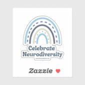 Vinylsticker vieren met neurodiversiteit sticker (Vel)