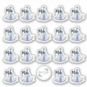 Vinylsticker, vinylsticker met maat, tekenvinnen sticker (Voorkant)