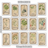 Vinylstickers knippen -  kruidenlabels sticker (Voorkant)