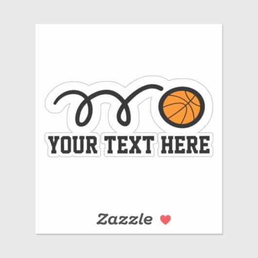 vinylstickers met aangepast basketbalteam sticker (Vel)