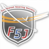 VinylStickers met SWSS F5J Emblem op maat gesneden Sticker (Voorkant)
