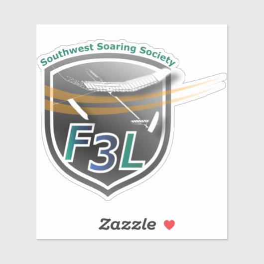 VinylStickers met SWSS F5J Emblem op maat gesneden Sticker (Vel)