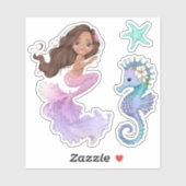 VinylStickers met Zeemeermin Sticker (Vel)