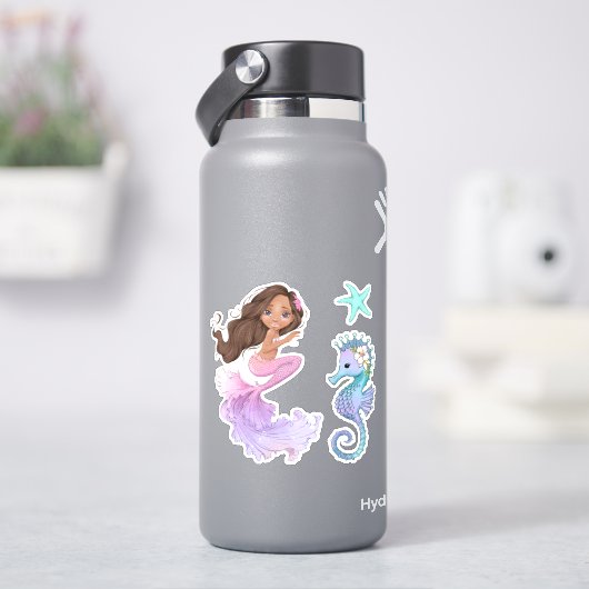VinylStickers met Zeemeermin Sticker (HydroFlask)