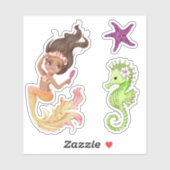 VinylStickers met Zeemeermin Sticker (Vel)