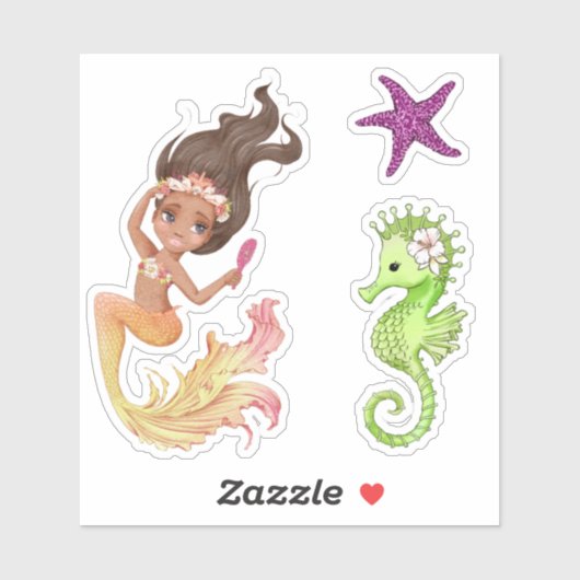 VinylStickers met Zeemeermin Sticker (Vel)