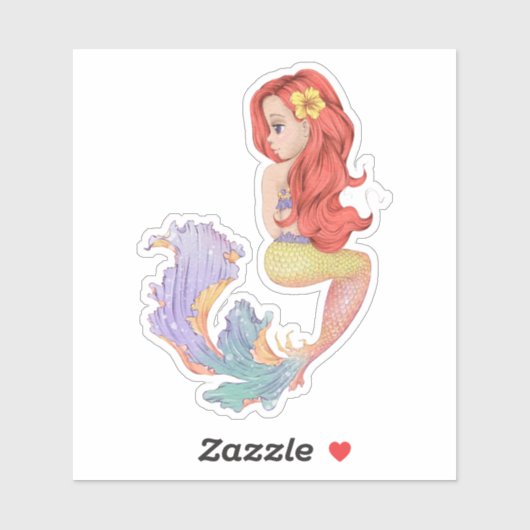 VinylStickers met Zeemeermin Sticker (Vel)