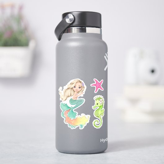VinylStickers met Zeemeermin Sticker (HydroFlask)