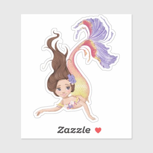 VinylStickers met Zeemeermin Sticker (Vel)