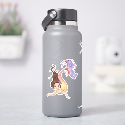 VinylStickers met Zeemeermin Sticker (HydroFlask)