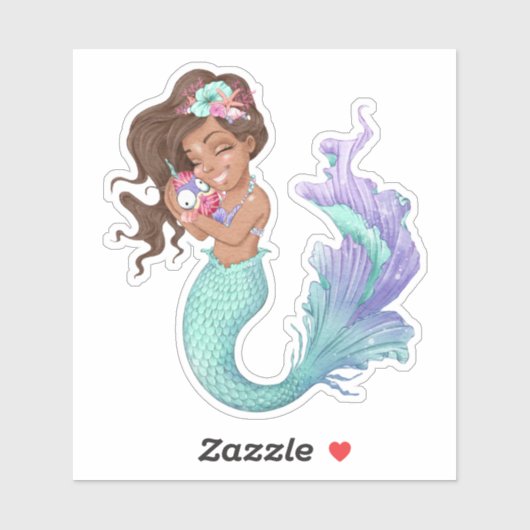 VinylStickers met Zeemeermin Sticker (Vel)
