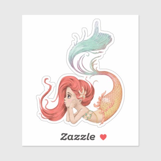 VinylStickers met Zeemeermin Sticker (Vel)