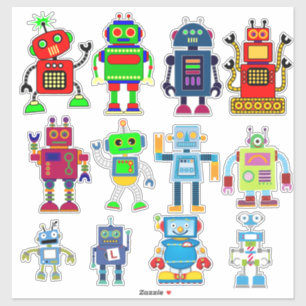 Vinylstickers snijden - Robots Sticker