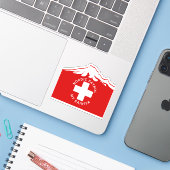 VinylStickers Sticker (Laptop met iPhone)