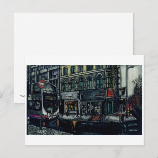 Vinyluitwisseling door Anthony McCarthy Briefkaart (Voorkant / Achterkant)