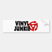 Vinylverslaafde Bumpersticker (Voorkant)