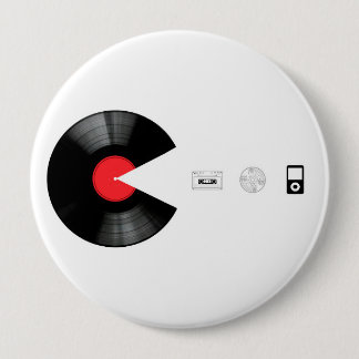 VINYLVILLAIN DIE ALLES EET RONDE BUTTON 4,0 CM