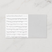 Vinylvlam opnemen visitekaartje (Achterkant)