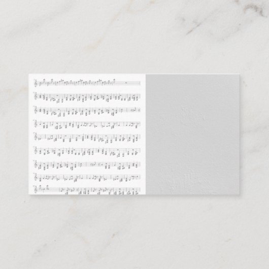 Vinylvlam opnemen visitekaartje (Achterkant)