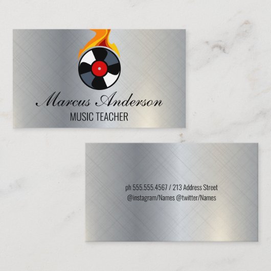 Vinylvlam opnemen visitekaartje (Voorkant / Achterkant)