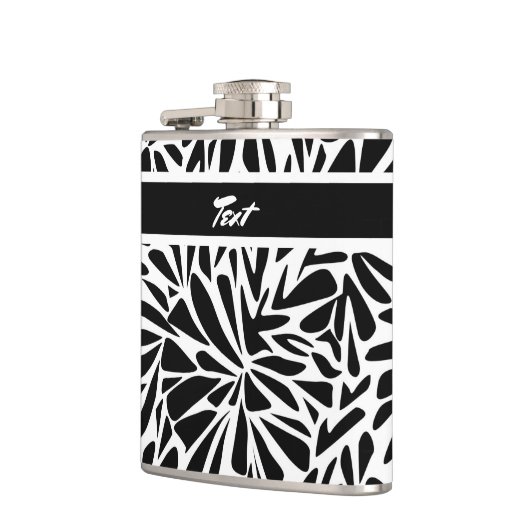 Vinylwaterkering Abstracte moderne, naadloze monok Heupfles (Links)