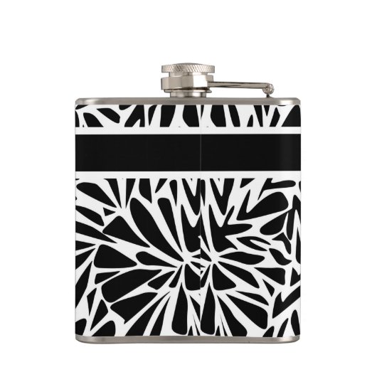 Vinylwaterkering Abstracte moderne, naadloze monok Heupfles (Achterkant)