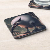 Vinylwaterkolf Bier Onderzetter (Linkerzijde)