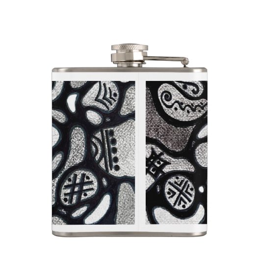 Vinylwaterkolf Heupfles (Achterkant)