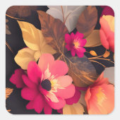 Vinylwaterkolf Vierkante Sticker (Voorkant)