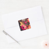 Vinylwaterkolf Vierkante Sticker (Envelop)