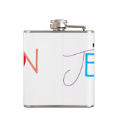 Vinylwikkel, 6 oz. heupfles (Achterkant)