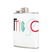 Vinylwikkel, 6 oz. heupfles (Links)