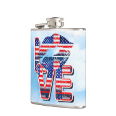 Vinylwikkel, 6 oz. Kolf Heupfles (Links)